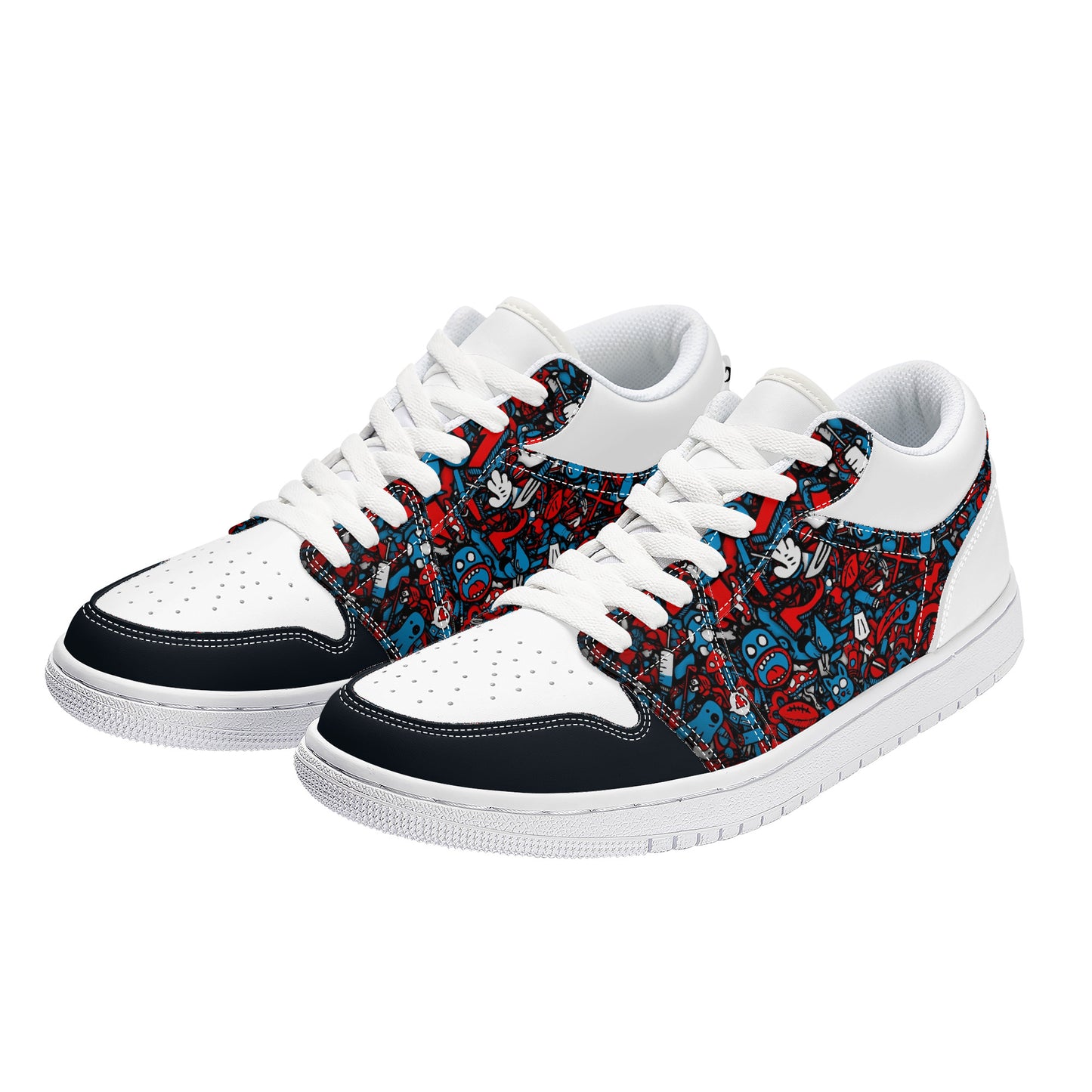 Kapada Sneakers - Black White Cartoon