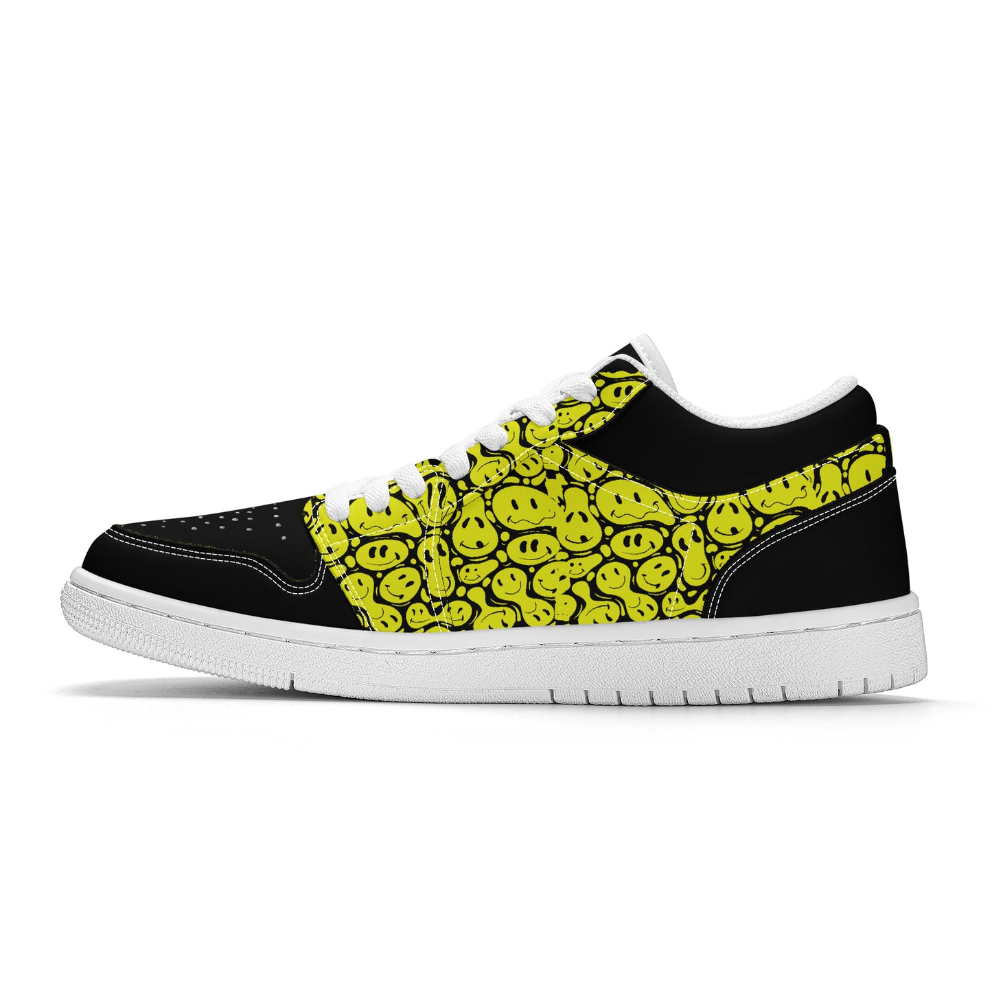 Yellow Smiley Face - Skate Sneakers