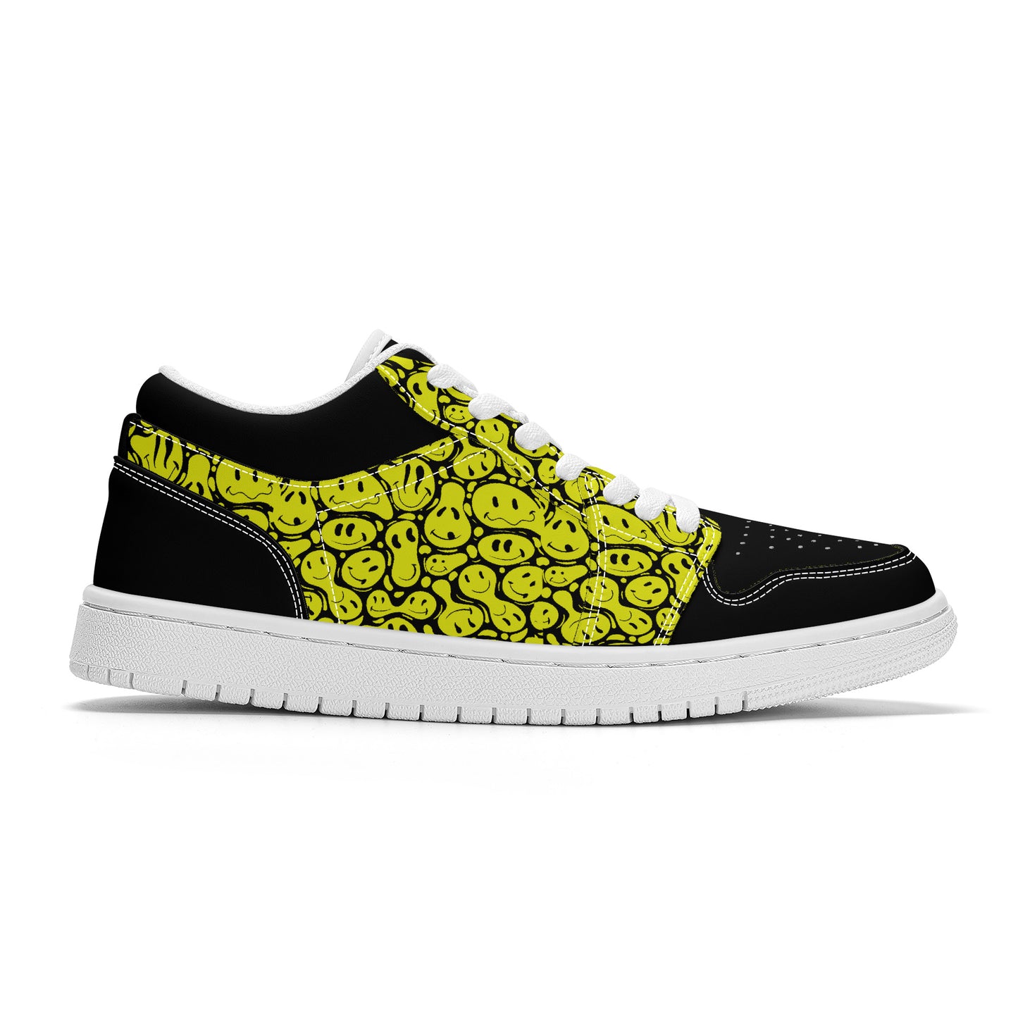 Yellow Smiley Face - Skate Sneakers