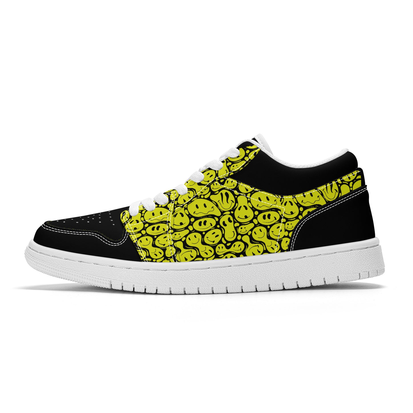 Yellow Smiley Face - Skate Sneakers