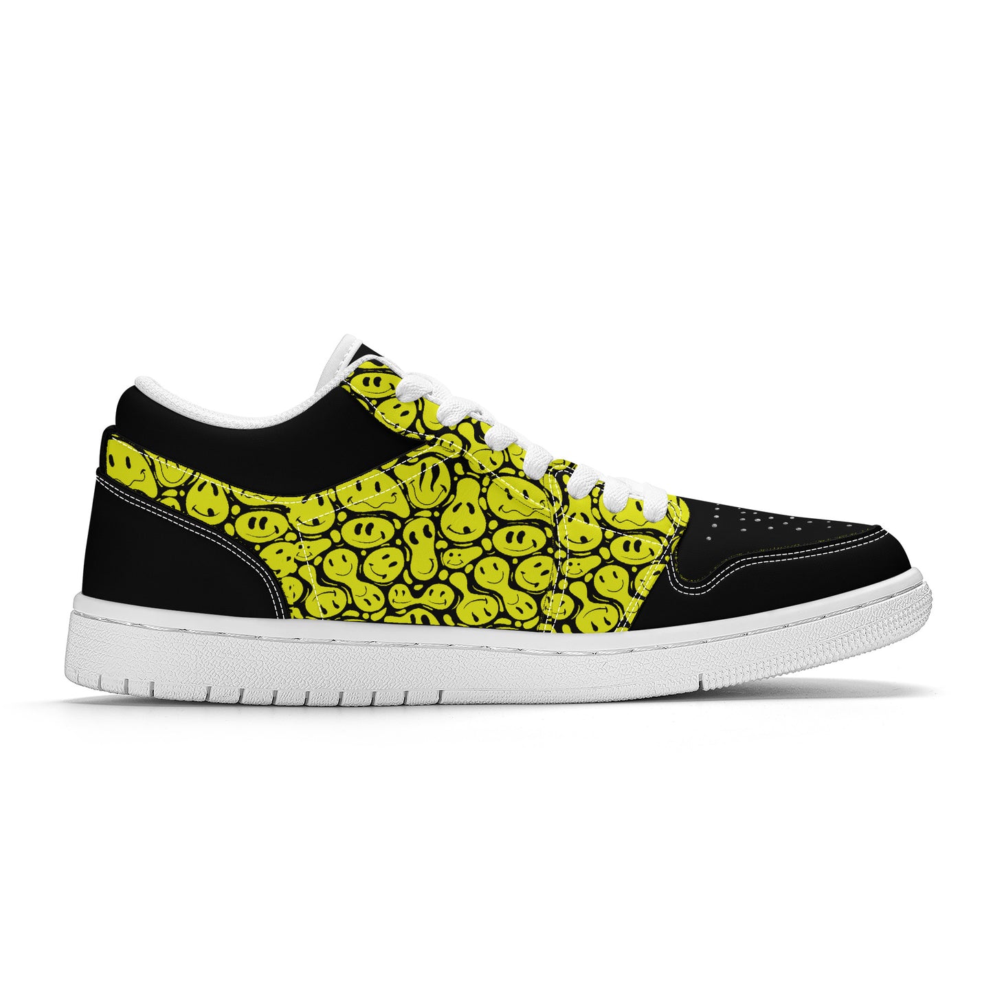 Yellow Smiley Face - Skate Sneakers