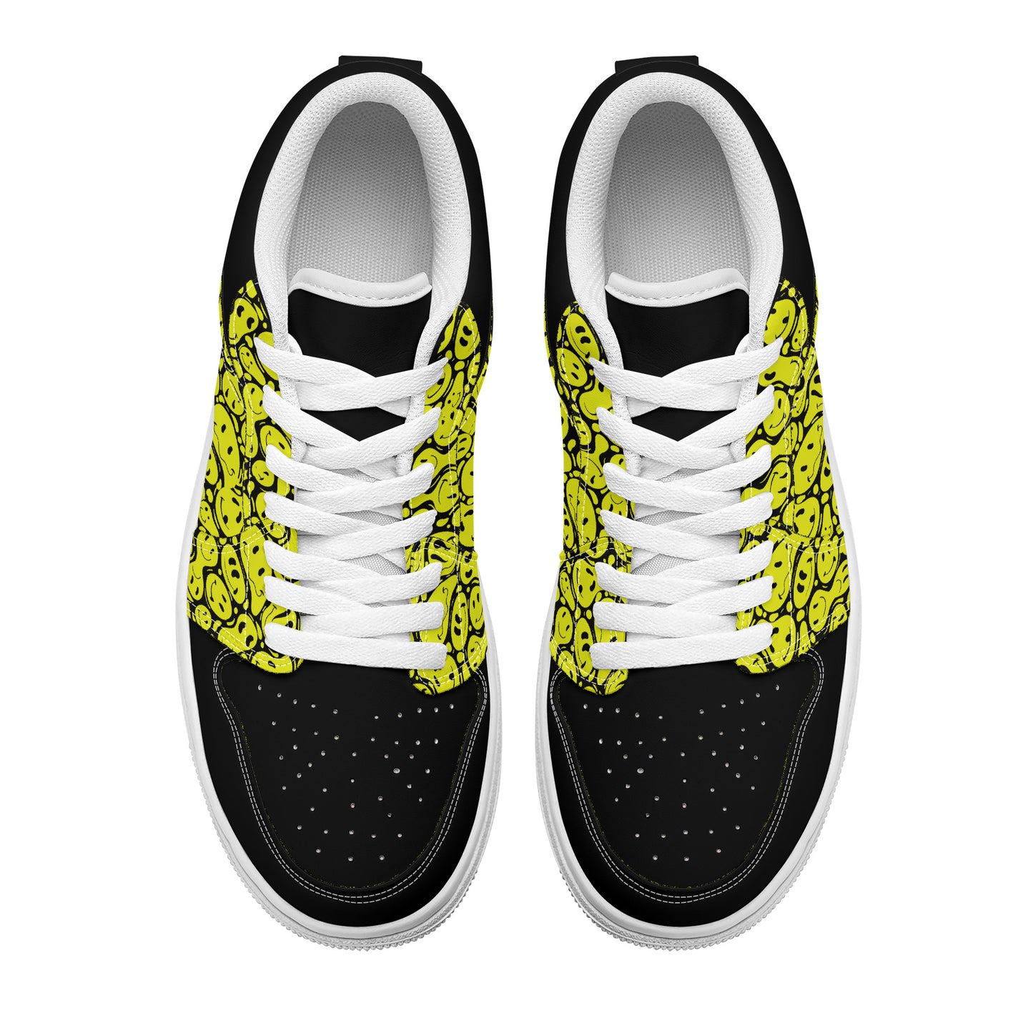 Yellow Smiley Face - Skate Sneakers