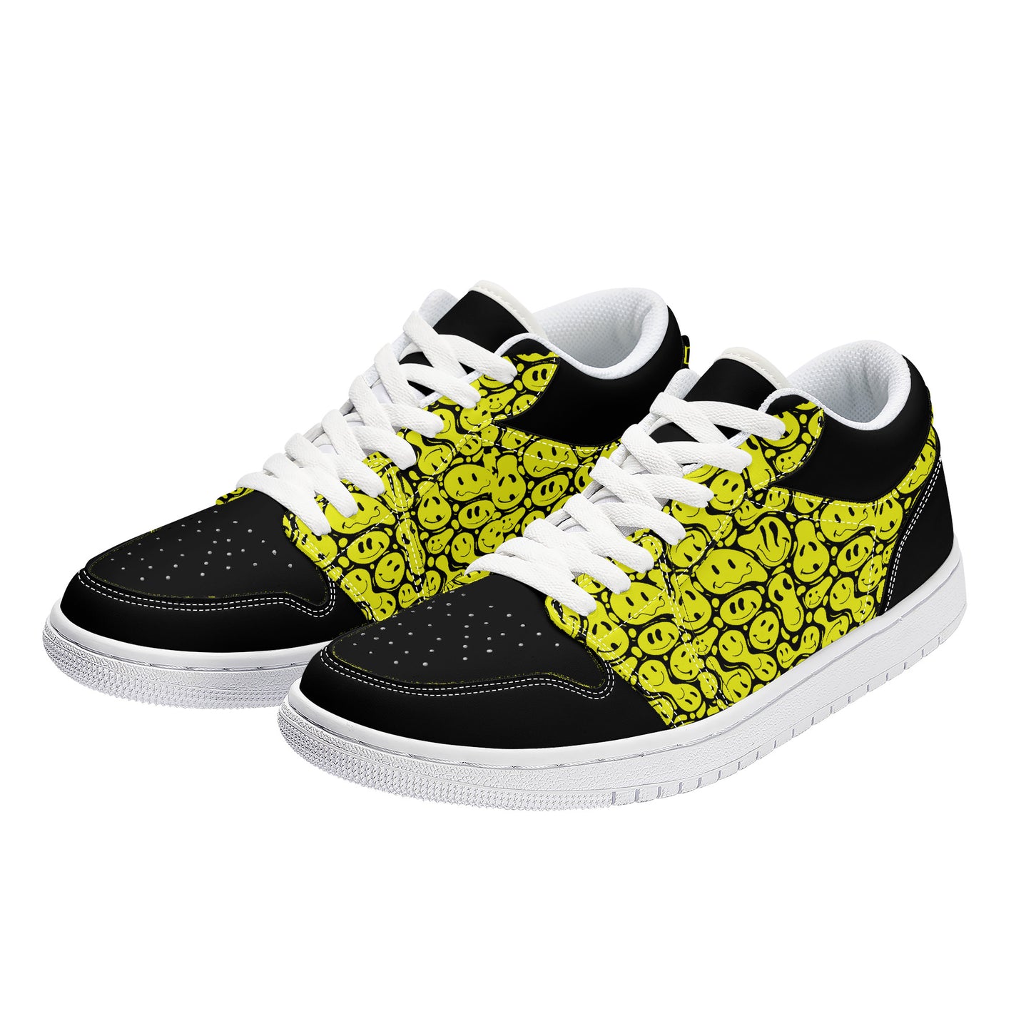 Yellow Smiley Face - Skate Sneakers