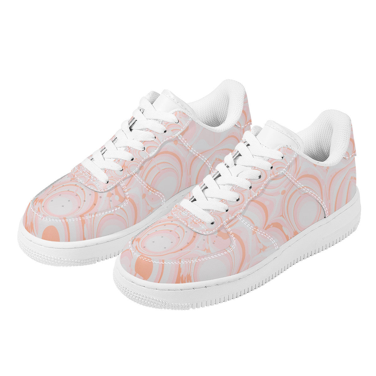 Kapada Orange Pattern Sneaker